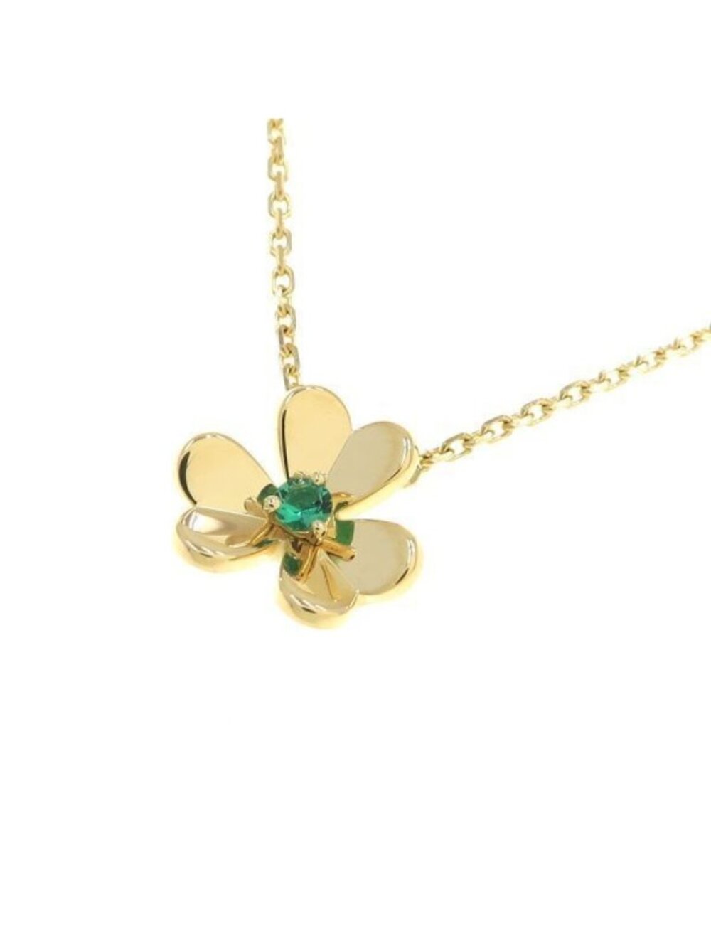 Van Cleef & Arpels Frivole Necklace Mini Emerald